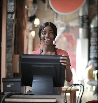 Barista at a cafe